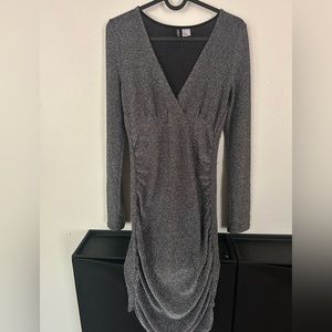 H&M Silver Sparkly mini dress/New Years/Party/Special occasion/Size Small
